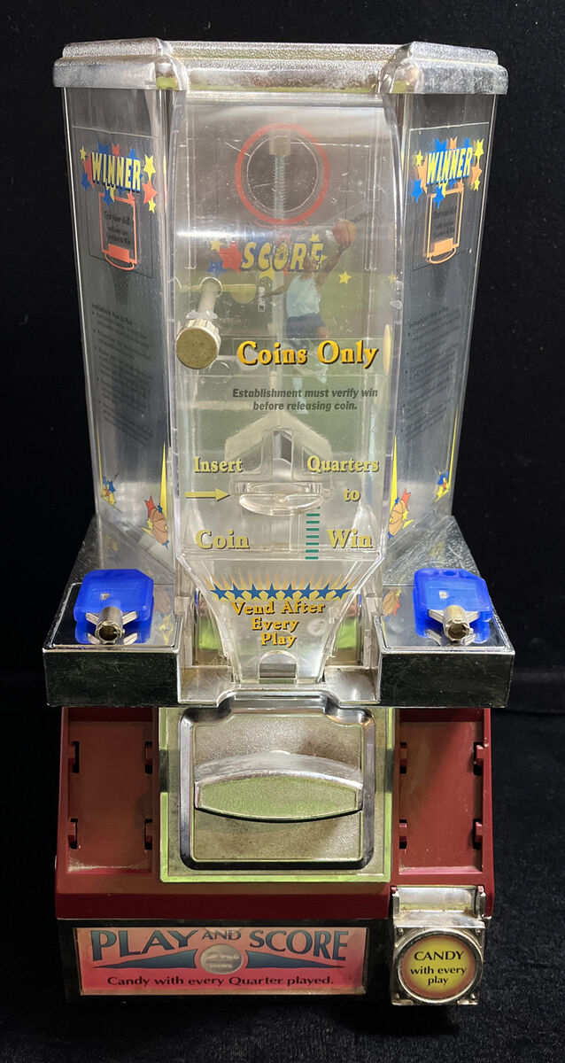 25 Cent Candy Machine Game with 2 Key Play and Score Basketball Test Your  Skill