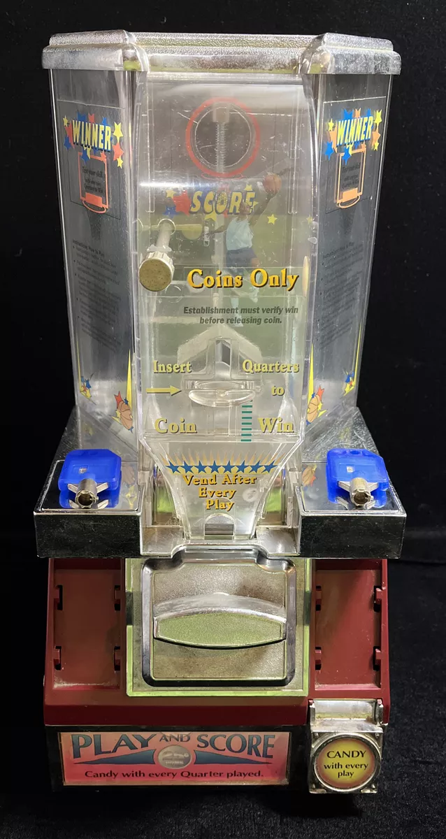 25 Cent Candy Machine Game with 2 Key Play and Score Basketball