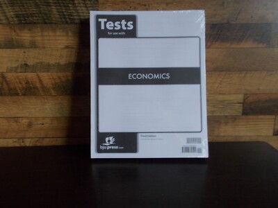 Tests for use with Economics 3rd Edition BJU Press 2017