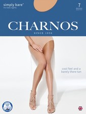 Image of Charnos Simply Bare Ultra Sheer Toeless Tights 'No Toes' Tights 7 Denier