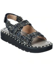 Stuart Weitzman Zoe Lift Tweed Sandal Women's Size- 10 B