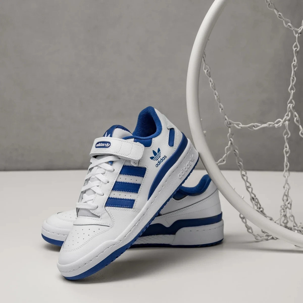 White and royal blue best sale adidas