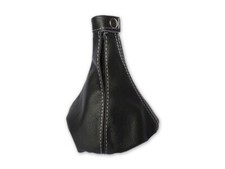 Schaltmanschette Fur Alfa Romeo Mito 2008-2018 Leder Naht Weiss