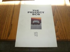 Brochure de vente Peugeot 505 1981 - Vintage
