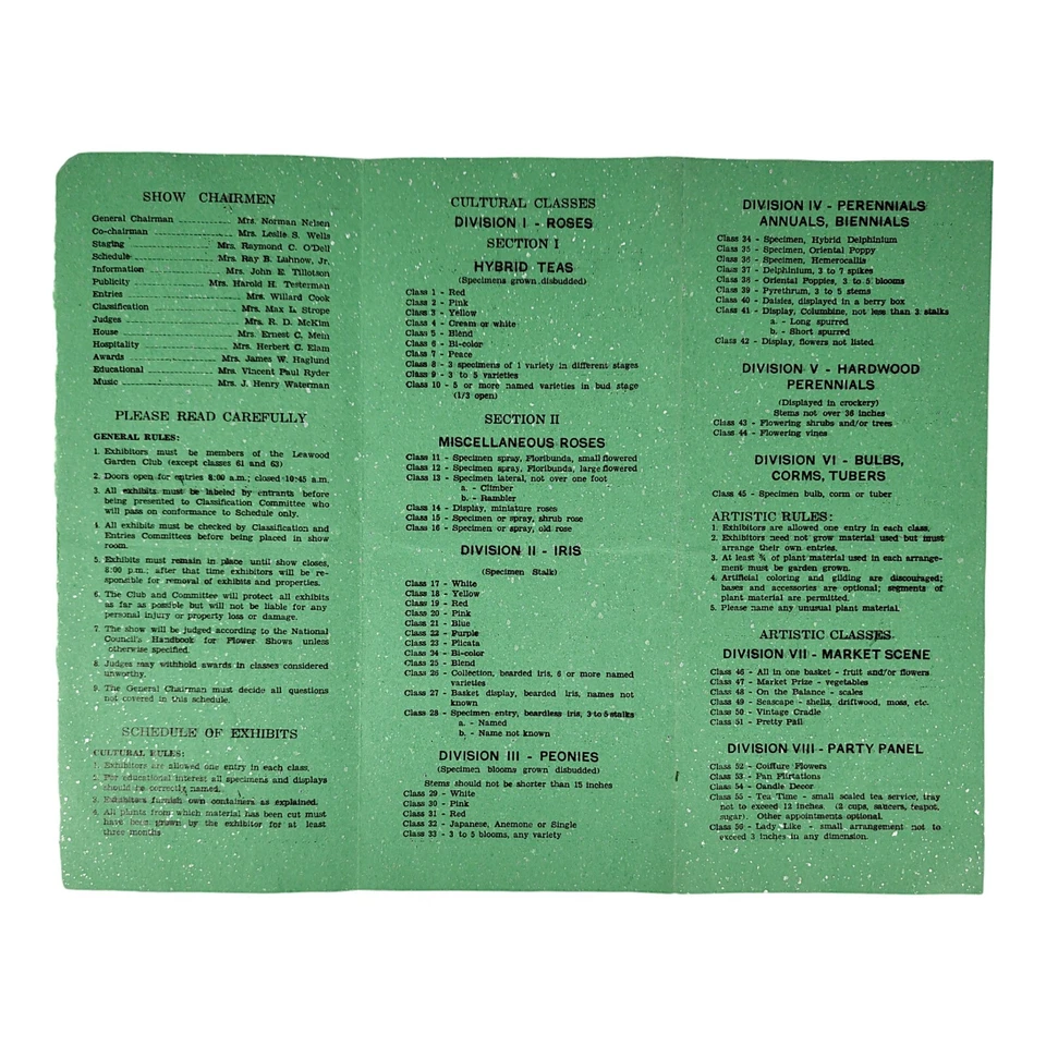 Цветок Марди Гра 1954 Сомерсет Школа Ливуд Сад Клуб Общественное Приглашение Канзас - Изображение 3 из 4