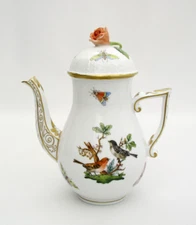 HEREND ROTHSCHILD BIRD SMALL TEAPOT # 613 - EXCELLENT UNUSED CONDITION - HUNGARY