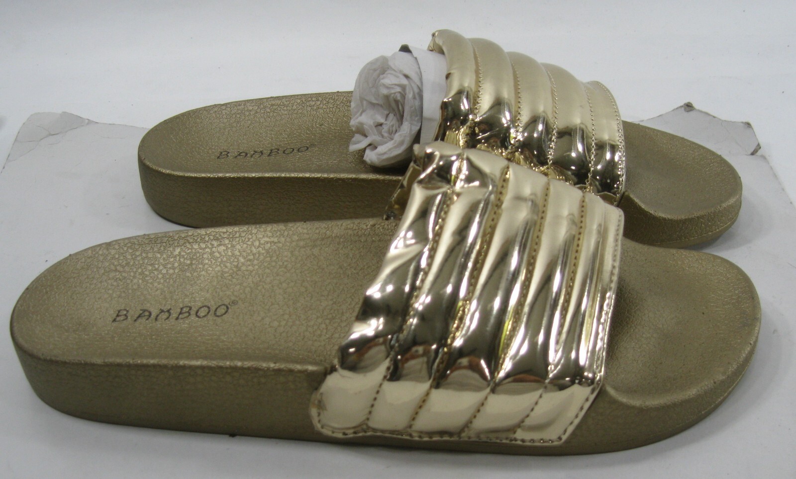 PANTOFOLA D’ORO ciabatte slip on ciabatte ORO PUNTA APERTA DONNA nuove taglia 9