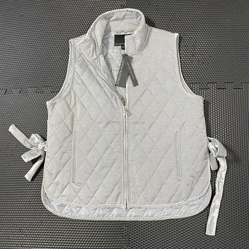 NWT Banana Republic Silver Gray Quilted 