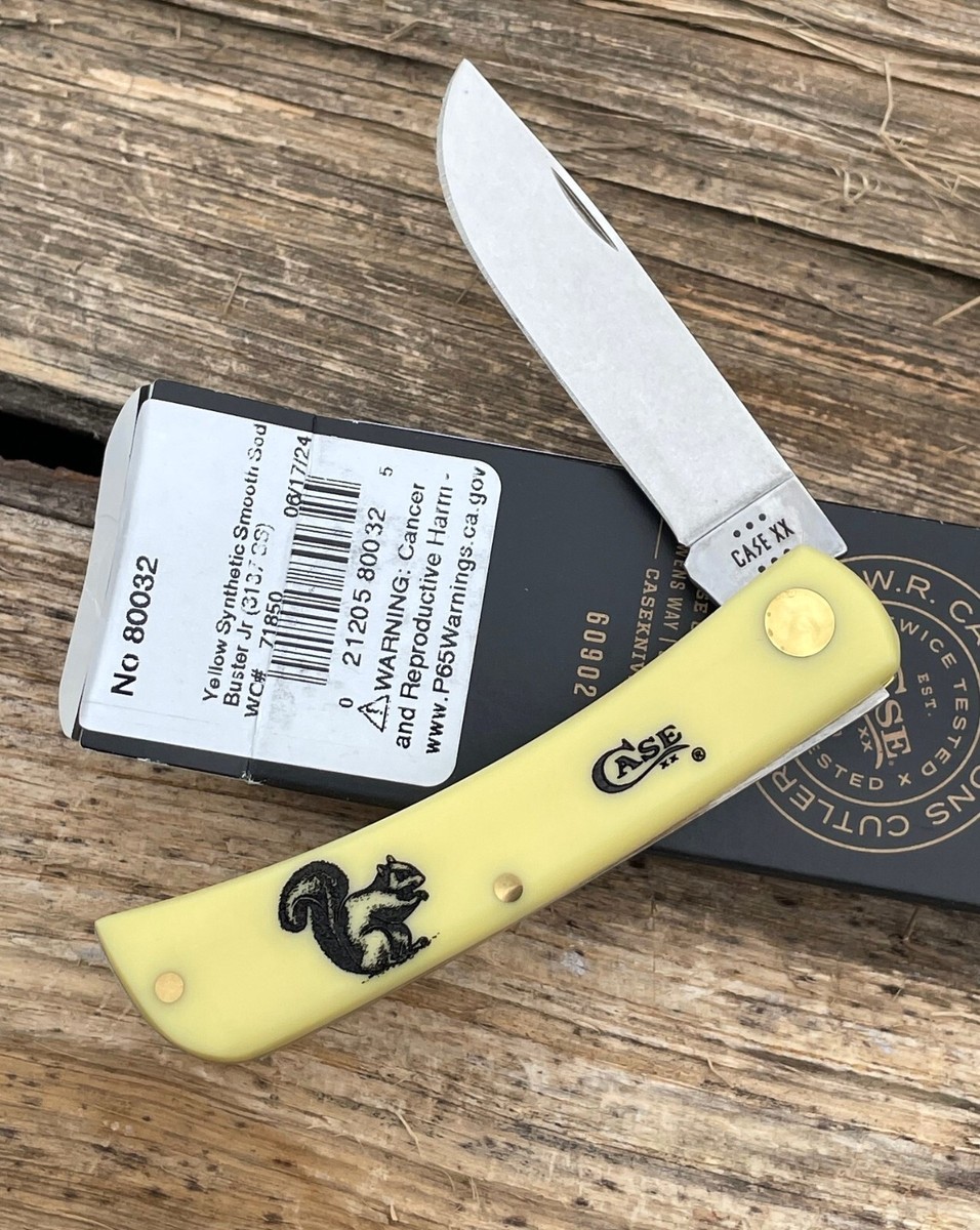 CASE XX * SFO 2024 SMOOTH YELLOW SYNTHETIC SQUIRREL SOD BUSTER JR