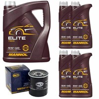 MotoröL Set Mannol 5W40 Api Sn / CH-4 9 Liter + ÖLfilter FüR Mercedes S-Klasse