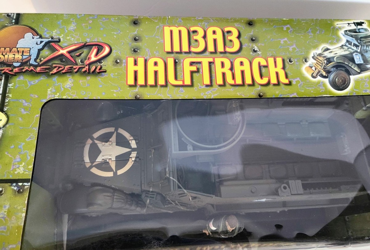 WWII M3A3 Halftrack 1:18 RARE 21st Century Ultimate Soldier