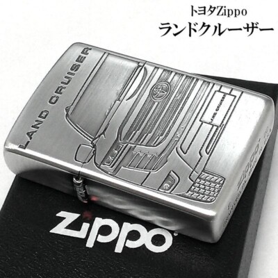 ZIPPO TOYOTA Supura No.0540 2006 オイルライター Zippo Toyota Car Land Cruiser SUV Silver Etching Sculpture Lighter