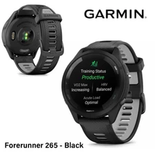 Garmin Forerunner 265 GPS Running Watch Running GPS Smartwatch Bundle