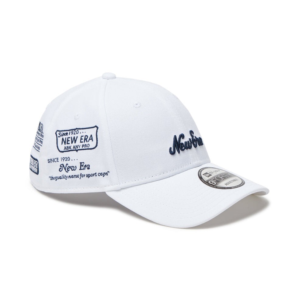 キャップ NEW ERA GOLF ARCHIVE LOGO 5FT740 New Era Golf 9FORTY Cap All Over Archive Logo White One size