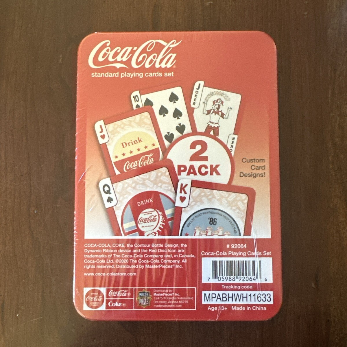 NEW sealed Coca Cola Coke Standard Playing Cards Set 2pk In Tin | eBay