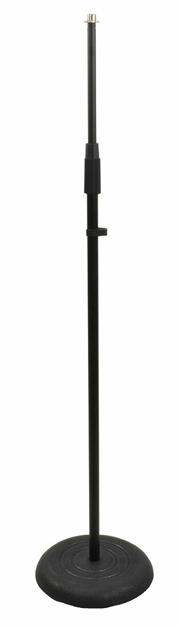 Microphone Stand With Stable Round Cast Base