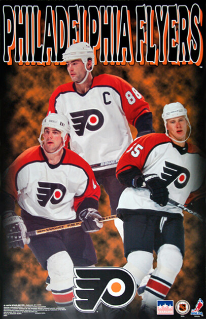Philadelphia Flyers 1997 NHL 22x34 POSTER - ERIC LINDROS, John
