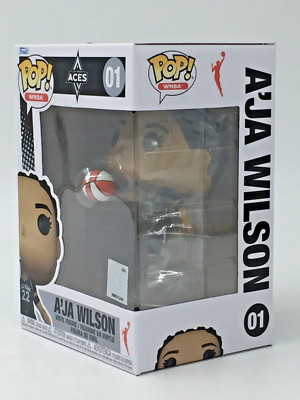 Funko Pop! WNBA Las Vegas Aces A'ja Wilson #1 With Pop Protector Funko Pop! WNBA Las Vegas Aces A'ja Wilson #1 With Pop Protector