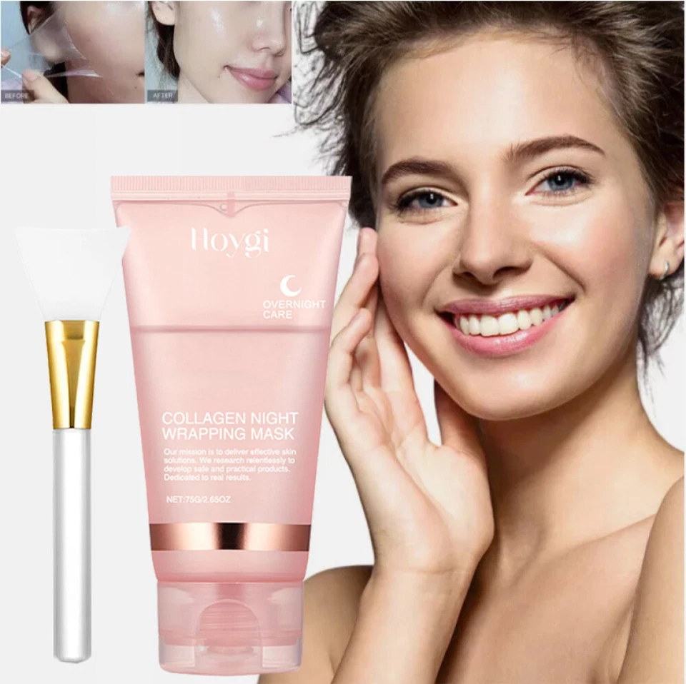 Collagen Overnight Wrapping Peel Off Mask Collagen Jelly Cream Hydrating Firming - Image 4 of 4