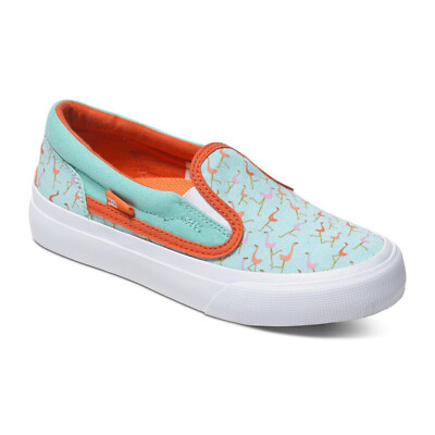 DC SHOES Y TRASE SLIP-ON SP MISTY BLUE SS 2017 SCARPE NEW BAMBINO 28 30 32 36.5