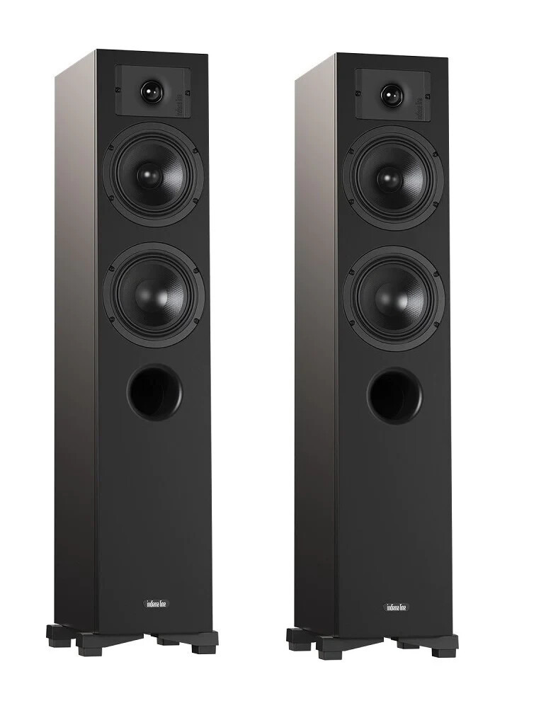 INDIANA LINE DIVA 5 BLACK Coppia Diffusori da Pavimento 3 Vie 90db 130w
