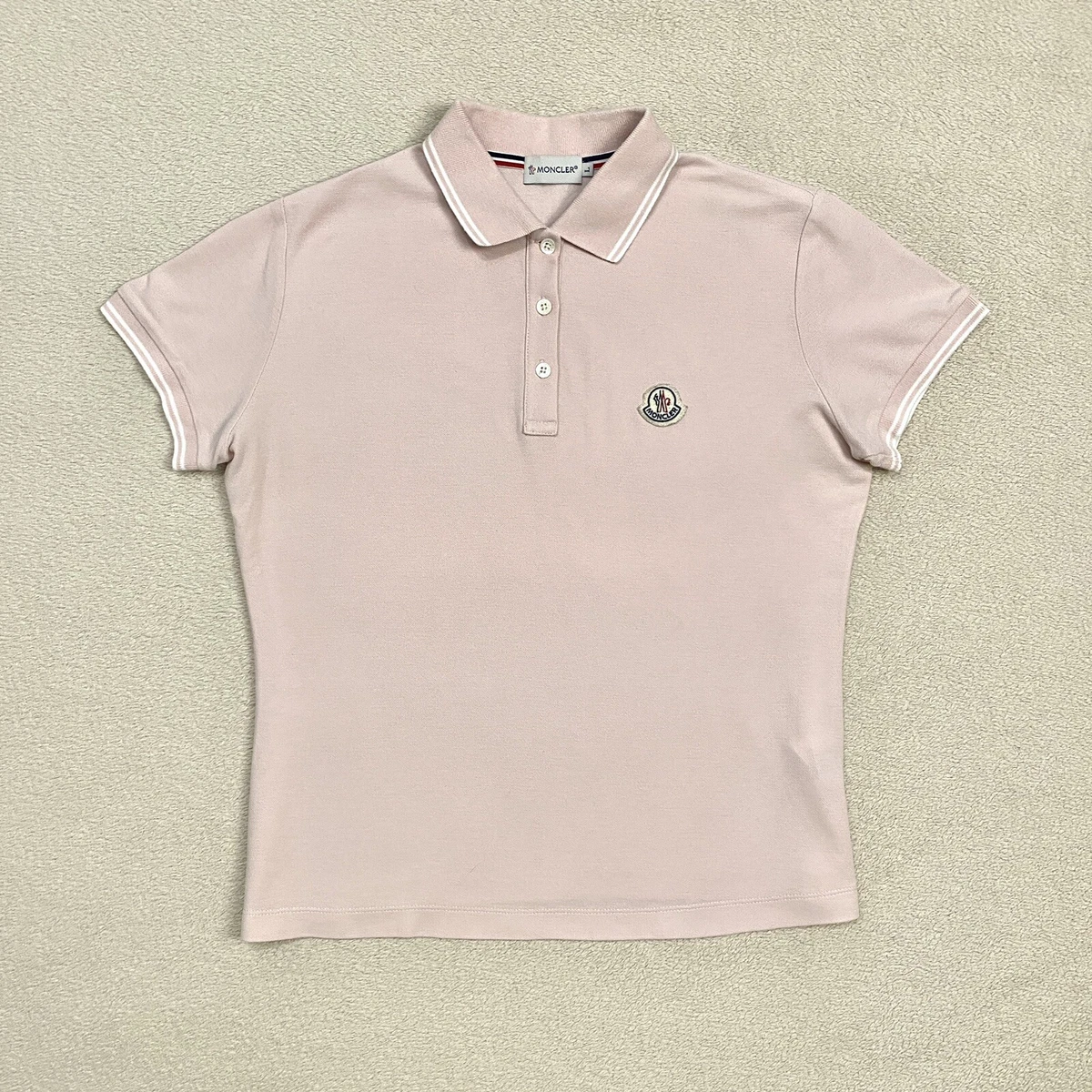 Moncler Wonen's Maglia Polo Manica Corta Short Sleeve Pink Polo T