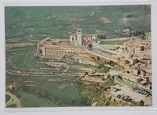 Postcard Assisi St Francis Cathedral Aerial View Church Italy Posted 1968