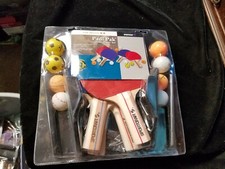 Sportscraft Bronze Padl Pak Table Tennis Four Player Set New in Package 