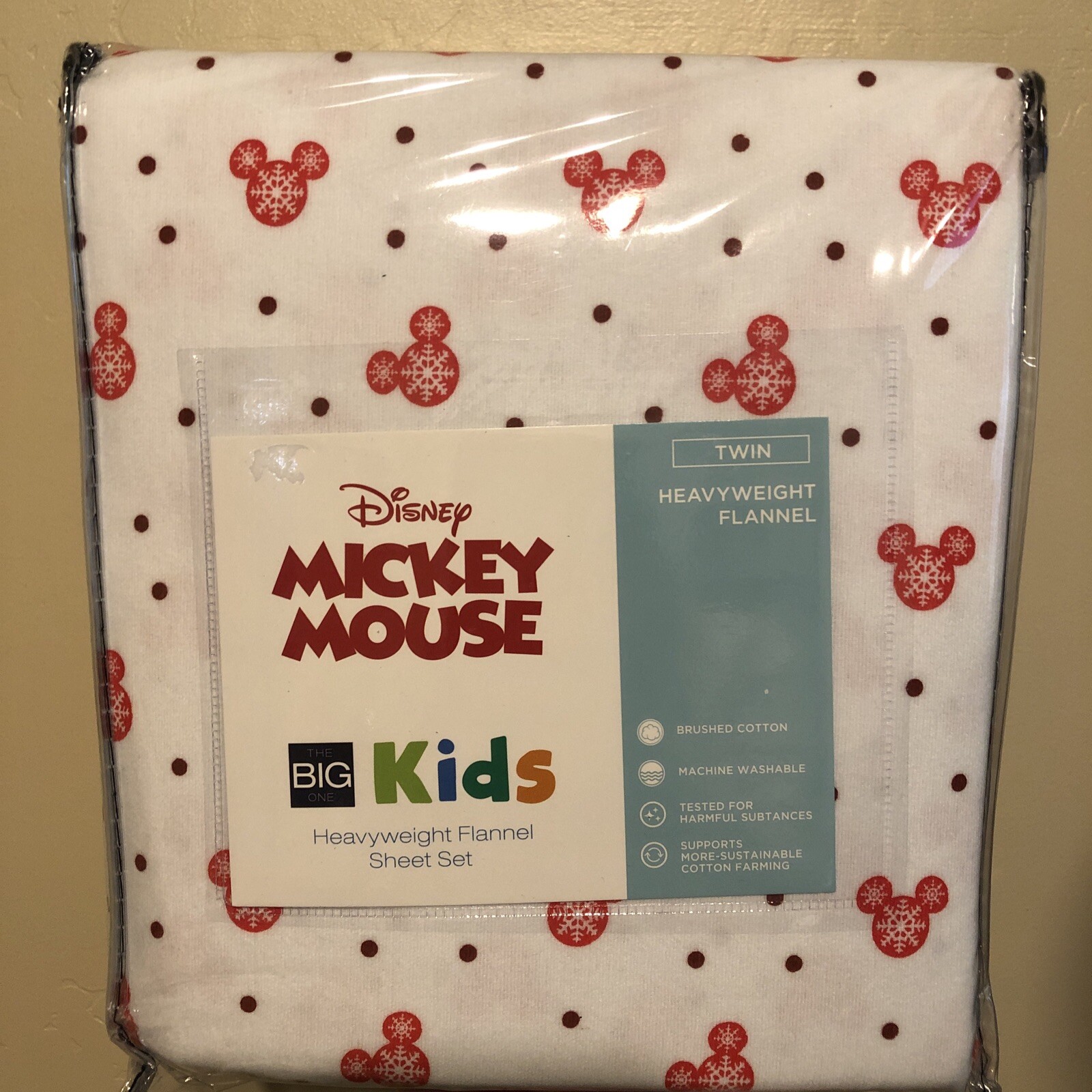 Disney Mickey Mouse Flannel Heavyweight 