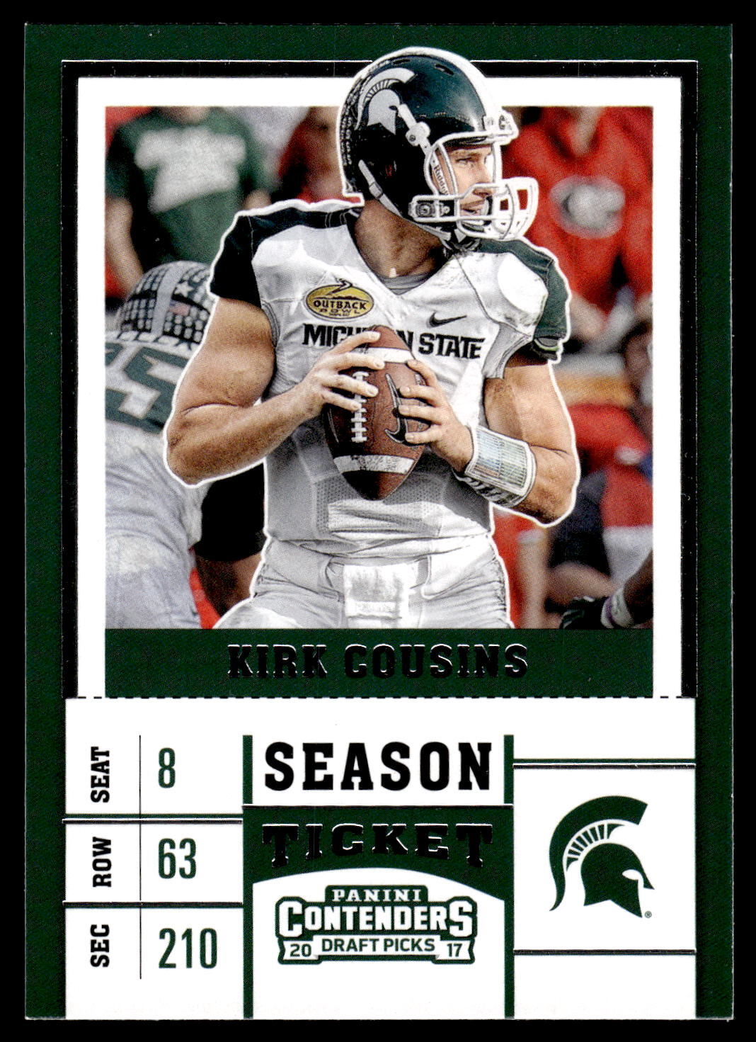 2017 Panini Contenders Draft Picks #59 Kirk Cousins NRMT or Better