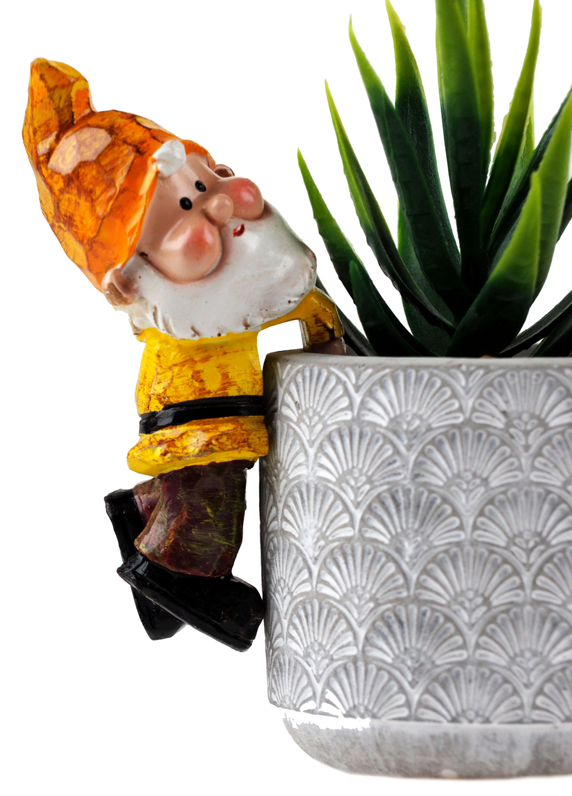 Gnome Plant Pot Hangers Hanging Garden Home Ornaments Red Yellow