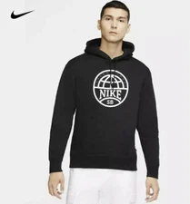 Men's Nike SB International Graphic Hoodie / Black DM0864-010 Size Large