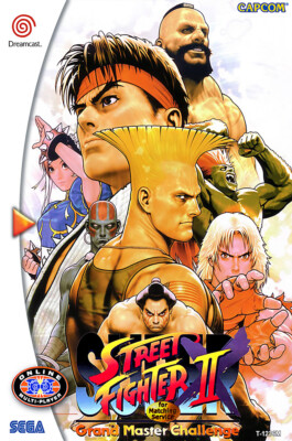 Super Street Fighter II Grand Sega DreamCast BOX ART POSTER MADE