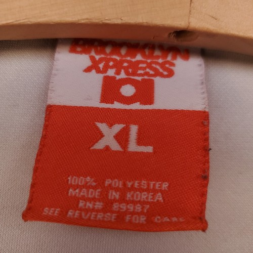 Vintage Brooklyn Xpress 70 Jersey Mens XL Snap Up Shirt Snap Button Up Spellout - Picture 8 of 12