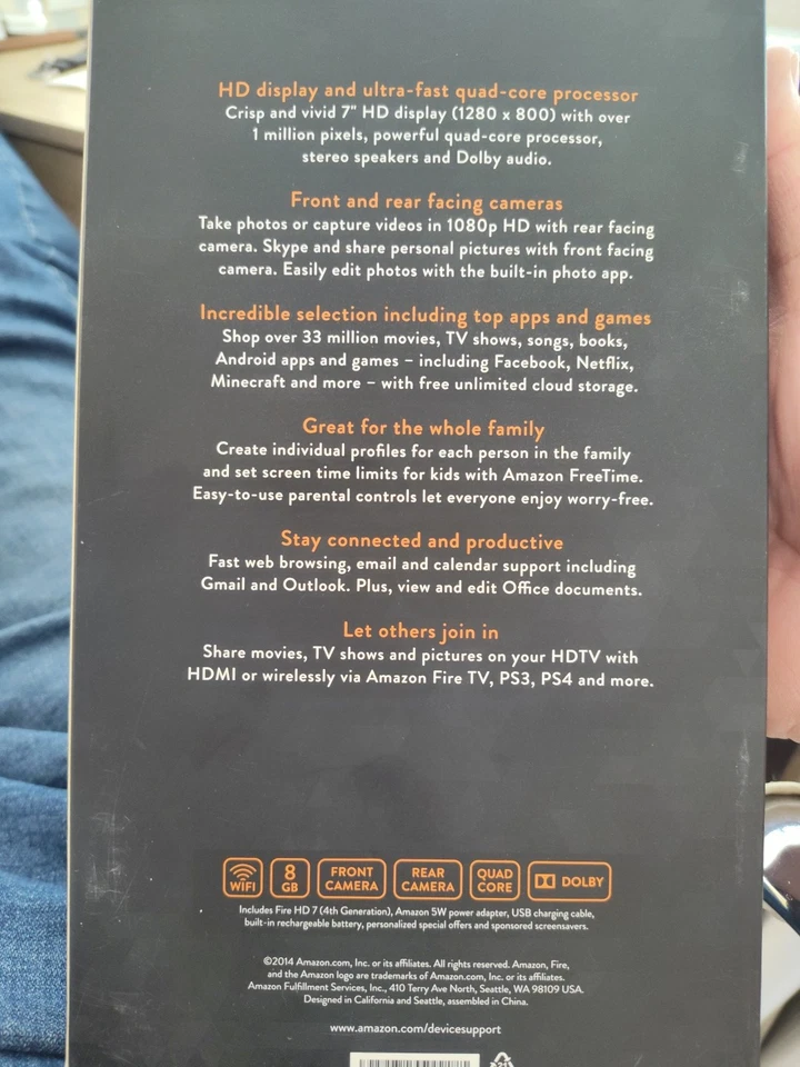 Amazon Fire HD 6 8GB, Wi-Fi, 6inch - Black - Image 2 of 4