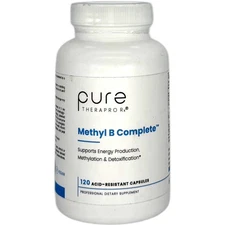 Pure TheraPro Rx Methyl B Complete 120 Ct Active B12 Folate Energy (EXP 11/2026)