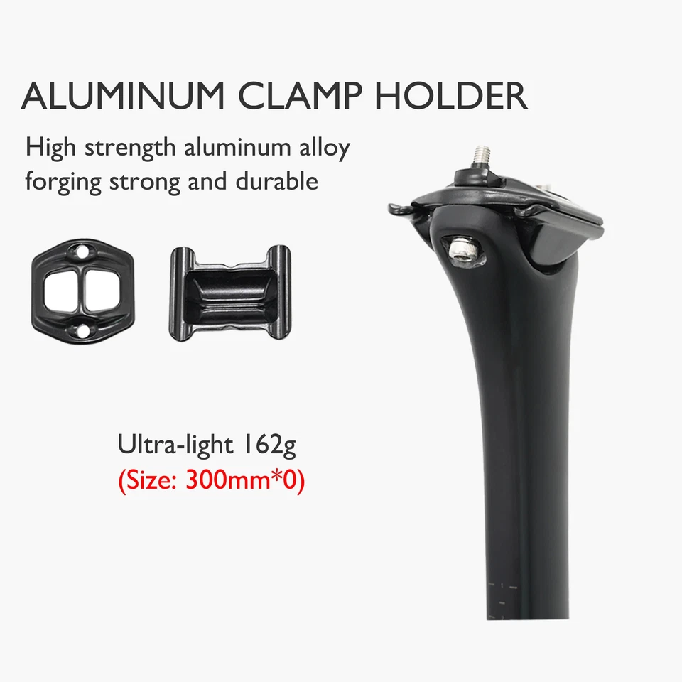 SL8 Seatpost for Road Bikes, Ultralight Carbon Light and Strong 162g, 300mm - Image 2 of 4