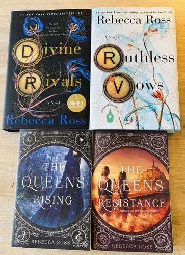 Divine Rivals &Ruthless Vows SIGNED 2X HC 1st SET-Rebecca Ross-PLUS ...