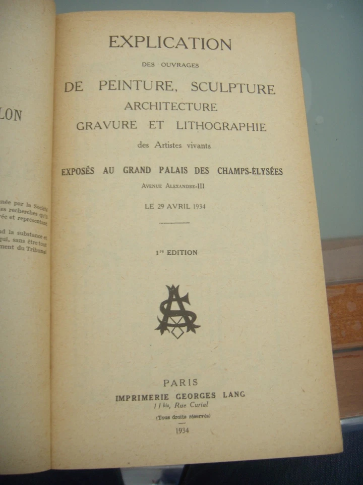 Le Salon 1934: Société des Artistes Français: Peinture Sculpture Architecture - Photo 2/4