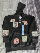 Disney Nightmare Before Christmas Women's Zip Up Hoodie Large Black