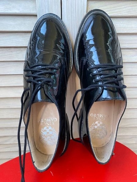 Women Vince Camuto Heels Black Leather 35-35.5