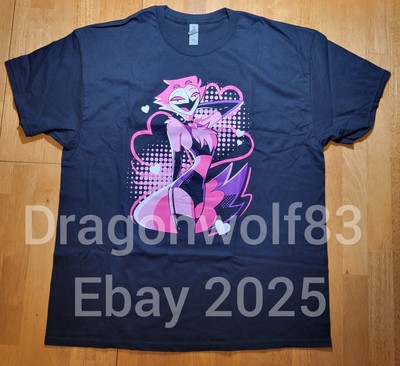 Helluva Boss Valentine 2024 Pin-up Stolas Black XL Shirt
