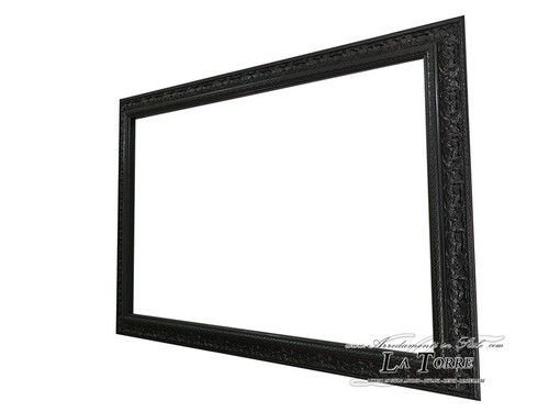 Klassischer Bilderrahmen Barock Stil Gemälde nach Maß Schwarz Holz D621 - Bild 3 von 3