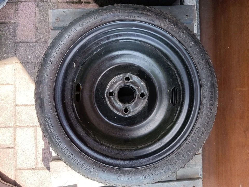 Orig. VW Polo 6N Golf Lupo Notrad 6N0601025G Reifen T105/70 R14 84M Continental - Bild 4 von 4