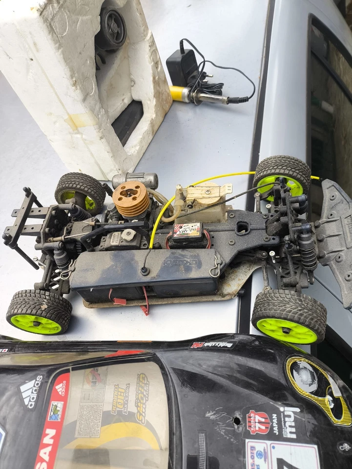 kyosho pure ten alpha 1/10 RC Auto Radiocomandata A Scoppio Engine Car On Road - Bild 3 von 4