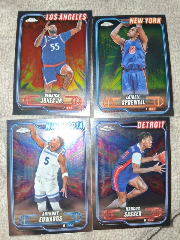2024-25 Topps Chrome Lot Of 4