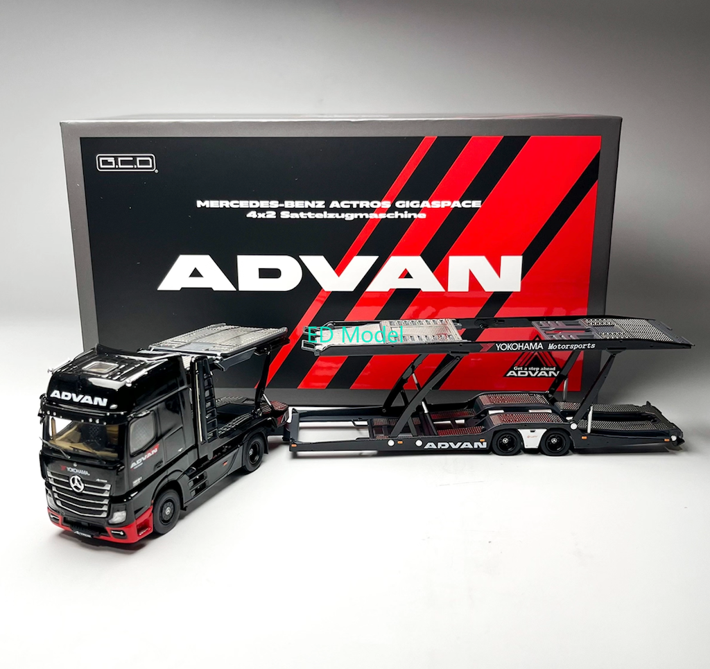 BN 1:64 GCD  Actros Gigaspace 4x2 Trailer Truck Model Diecast Metal Car