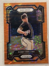 2024 Panini Prizm - Robby Snelling #80 Orange Pulsar Prizm /399 (RC) Padres
