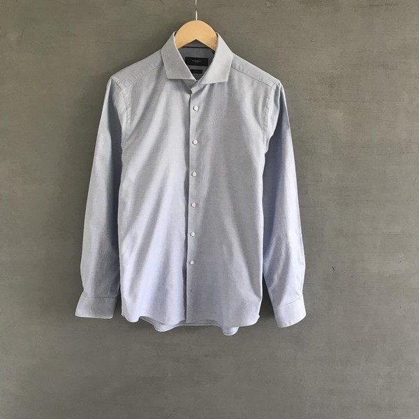 Men GLOBUS Shirt Blue Cotton 38 / M / 46