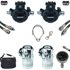 SF-1: Apeks XTX 50 set doppi dispositivi - double swivel - gomma HD - SPG 0-5000 psi